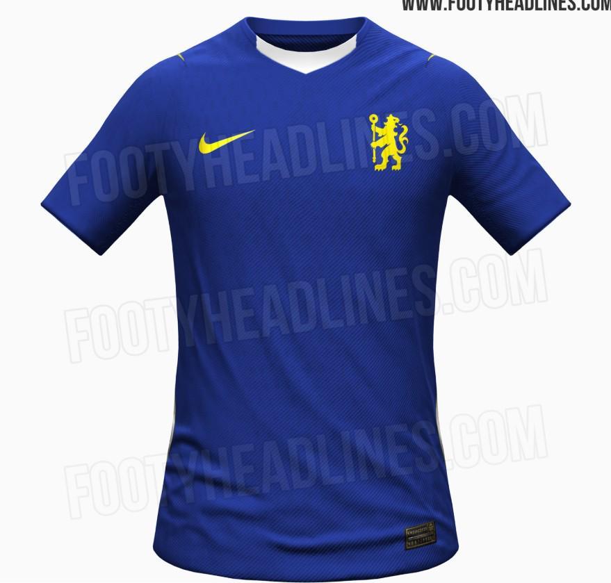 注册送彩金-切尔西26/27主场球衣谍照：采用黄色狮子队徽，搭配亮蓝色底色